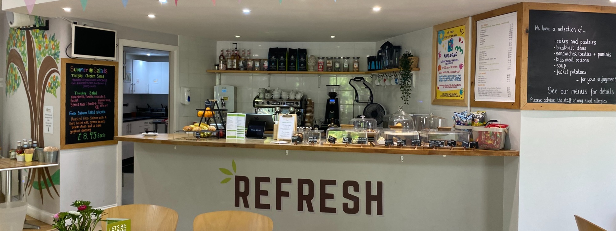 Welcome to Refresh Café *at QE Park Baptist Church*