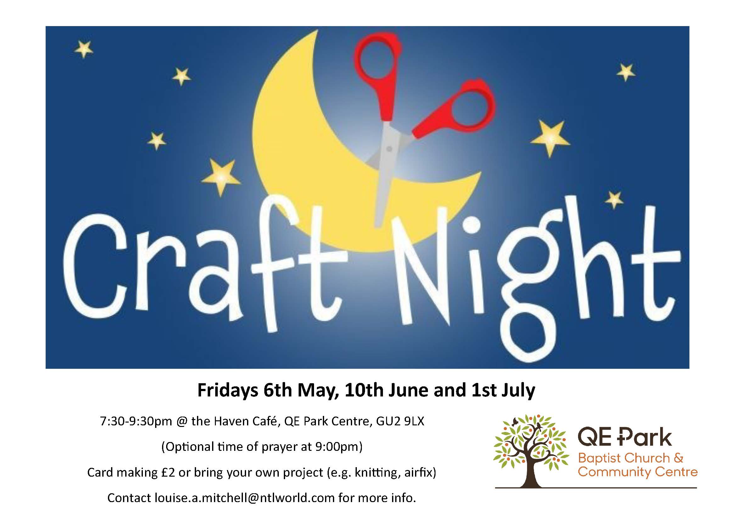 Craft Night flier Page 1